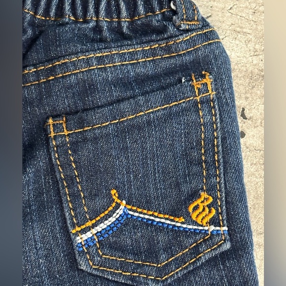 Rocawear Classic 6-9 Months Baby Infant Jeans Master Builder EUC Embroidered - Picture 6 of 6